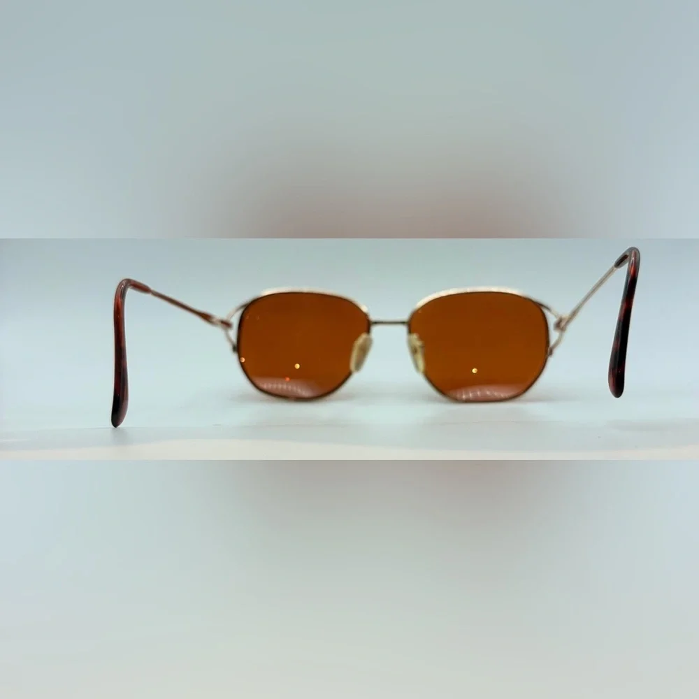 Vintage Tortoise Gold Oval Sunglasses Frames Only